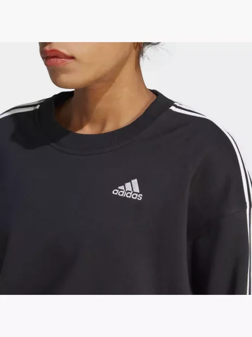 Adidas Essentials 3-Streifen Crop Sweatshirt – Bild 2